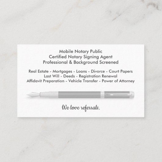 Mobiel Noteerbaar Openbaar  Foto Business C Visitekaartje (Achterkant)