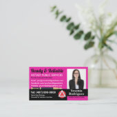 Mobiel Noteerbaar Openbaar  Foto Business C Visitekaartje (Staand voorkant)