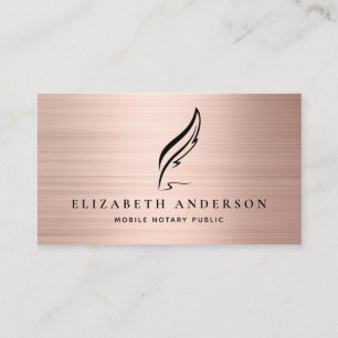 Mobiel Noteerbaar Roos met goudpenseel penseel Visitekaartje