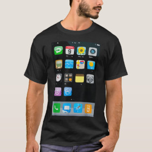 Mobiele app-halloween-kostuum voor mobiele telefoo t-shirt