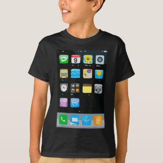Mobiele app-halloween-kostuum voor mobiele telefoo t-shirt