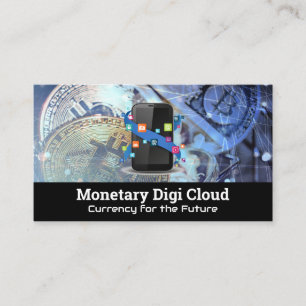 Mobiele Apps Logo   Crypto-valuta Visitekaartje