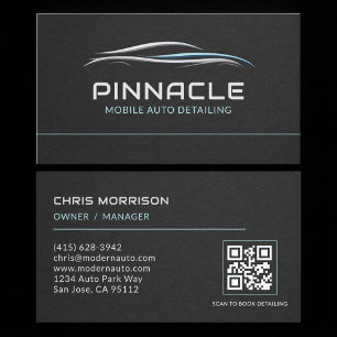 Mobiele Auto Detailing QR Code Professioneel Visitekaartje