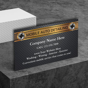 Mobiele auto detailing Visitekaartjes