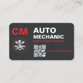Mobiele Auto Monteur QR Code Visitekaartje (Voorkant)