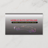 Mobiele automatische wasmachine, reiniging en gede visitekaartje (Voorkant)