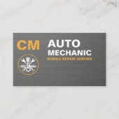 Mobiele Autoreparatie & Auto Technicus Service Visitekaartje (Voorkant)