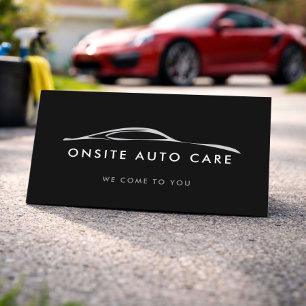 Mobiele autoverzorgingsdienst visitekaartje