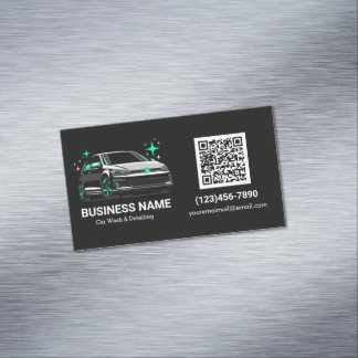 Mobiele Autowas & Detailhandel Custom Magnetisch Visitekaartje