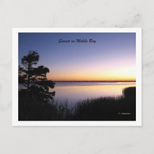 Mobiele bay Sunset Briefkaart