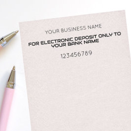 MOBIELE DEPOSITO ALLEEN BEDRIJFSBANKVERKREDIGING  ZELFINKTENDE STEMPEL