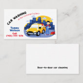 Mobiele detailleringsservice | grappig visitekaartje (Voorkant / Achterkant)