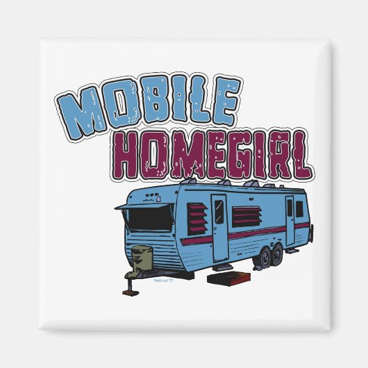 Mobiele Homegirl Magnet Magneet (Voorkant)