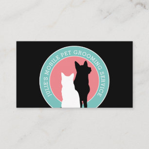 Mobiele huisdierverzorger voor katten en honden visitekaartje