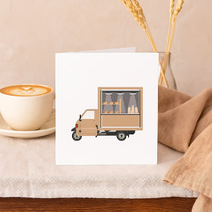 Mobiele koffiekaartjes voor de nota van voertuigen kaart