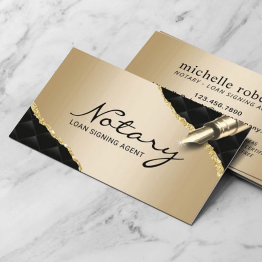 Mobiele luidspreker Luxury Black & Gold Visitekaartje