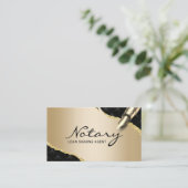 Mobiele luidspreker Luxury Black & Gold Visitekaartje (Staand voorkant)