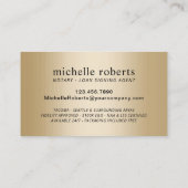 Mobiele luidspreker Modern Black en Gold Visitekaartje (Achterkant)