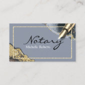 Mobiele luidspreker Trendy Blue en Gold Visitekaartje (Voorkant)