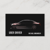 Mobiele lux-auto met chauffeur visitekaartje (Voorkant)