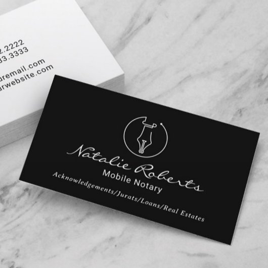 Mobiele minitoire service Logo Black Visitekaartje