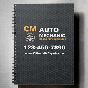 Mobiele monteur auto auto reparatie diensten notitieboek