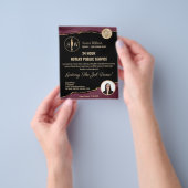 Mobiele notaris & Lening Signing Agent Bourgondië  Flyer (Hand)