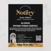 Mobiele notaris & Lening Signing Agent QR Code Fot Flyer (Voorkant)