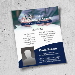 Mobiele Notaris Leningondertekeningsagent Professi Flyer