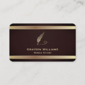 Mobiele notaris Quill QR-code Visitekaartje (Voorkant)