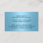 Mobiele Notaris Service Handtekening Modern Lichtb Visitekaartje (Achterkant)
