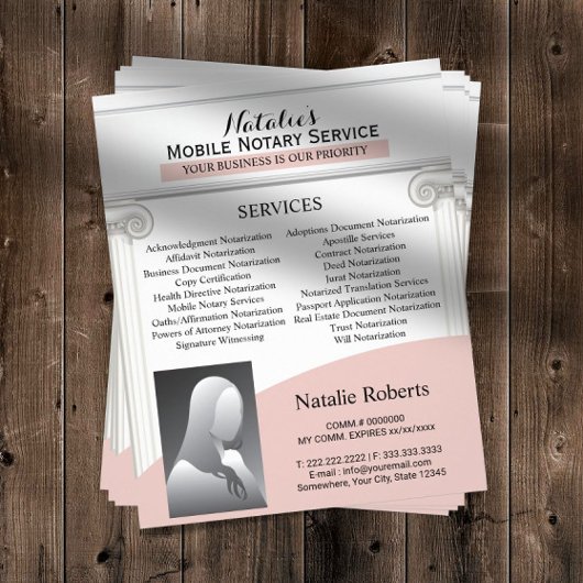 Mobiele Notarische Ondertekening van de Agent Prof Flyer