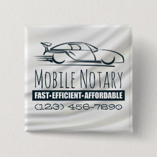 Mobiele Notarische Snelle Auto met het Aantal van  Vierkante Button 5,1 Cm