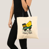 Mobiele notarischick op skateboard Gepersonaliseer Tote Bag (Voorkant (product))