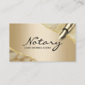 Mobiele Noteerbare Agent Modern Gold Agate Visitekaartje (Voorkant)