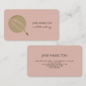 Mobiele Noteerbare Agent Roze Visitekaartje (Voorkant / Achterkant)