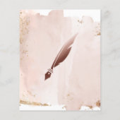 Mobiele Noteermachine en Lijntekenaar Blush Pink F Flyer (Achterkant)