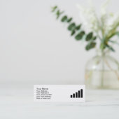 Mobiele ontvangst mini visitekaartje (Staand voorkant)