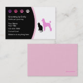 Mobiele Pet Grooming Visitekaartjes Nieuw (Voorkant / Achterkant)