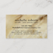 Mobiele signaalagent rood en Gold Agate Visitekaartje (Achterkant)