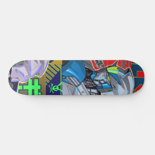 Mobiele suite robot anime skateboard deck (Horizontaal)