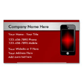 Mobiele technologie magnetisch visitekaartje (Voorkant)