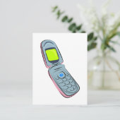 Mobiele telefoon briefkaart (Staand voorkant)