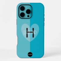 Mobiele Telefoon Case met Hart en MonogramHAMbWG