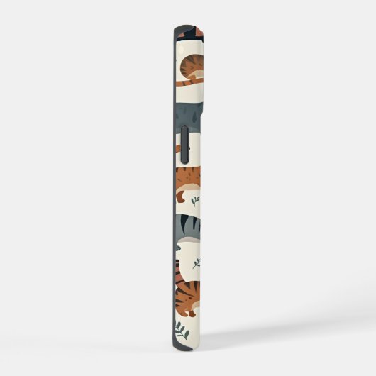 Mobiele telefoon hoesje met kattenillustratie iPhone 15 hoesje (Rechterkant)