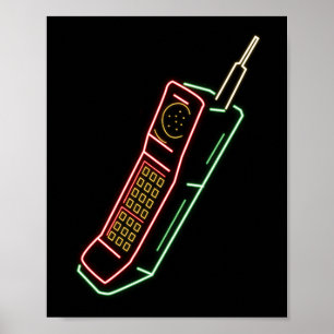 Mobiele telefoon mobiele telefoon - oud poster