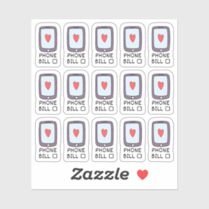 Mobiele telefoon nutsbedrijven factuur vervaldatum sticker