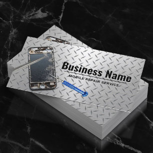 Mobiele Telefoon Reparatie Service Professional Visitekaartje