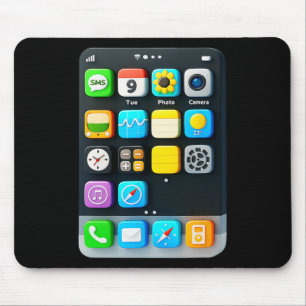 Mobiele Telefoon Scherm Smartphone Mobiele App Hal Muismat
