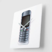 Mobiele telefoon vierkante klok (Hoek)